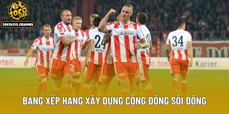 Bảng xếp hạng xây dựng cộng đồng sôi động